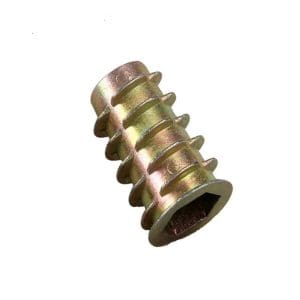 D Nut - Golden Zinc Plating