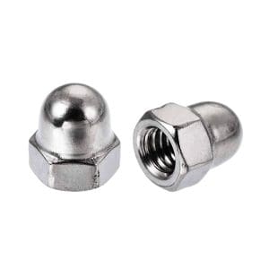 Dome Nuts - Inch Series - White Zinc Plated (Wzp)