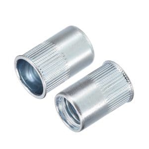Rivet Nut / Insert Nut (Reduced Head, Knurled Body) - White Zinc Plated (Wzp)